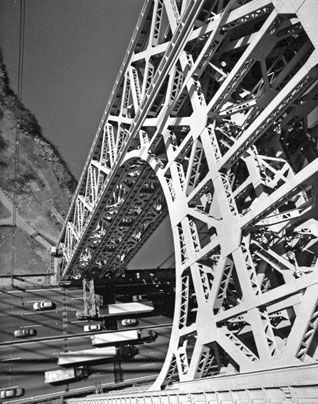 George Washington Bridge-Upper Portal-Roadway-Dave Frieder-From Above-Photography-NYC