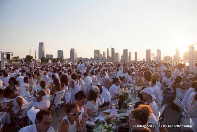 NYC Diner en Blanc-2015-Hudson River Park-Pier 26-Manhattan-Pop Up White DInner-