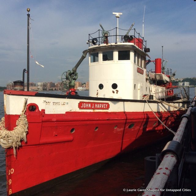 Queens Mary 2-Cunard-NYC Arrival-John J Harvey Fireboat-2015.JPG