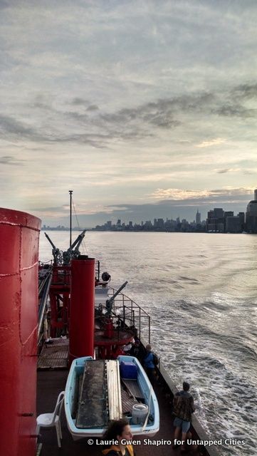 Queens Mary 2-Cunard-NYC Arrival-John J Harvey Fireboat-2020