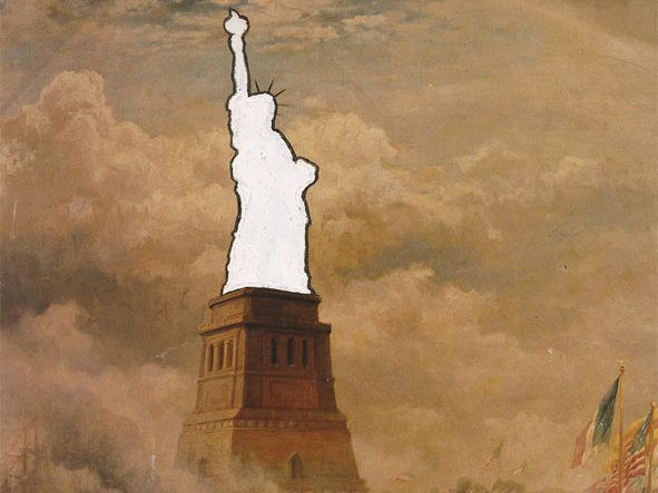 1983-Reimagining Statue of Liberty-Storefront for Art and Architecture Competition-Poster