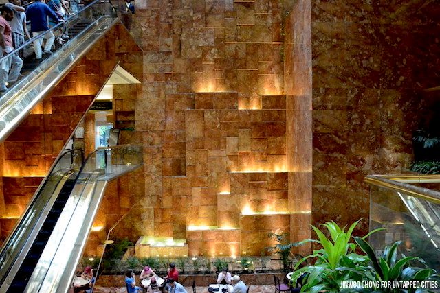 Trump Tower waterfall in New York City