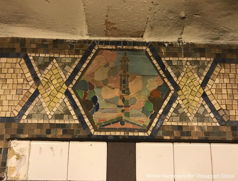 mosaics at the Canal Street station