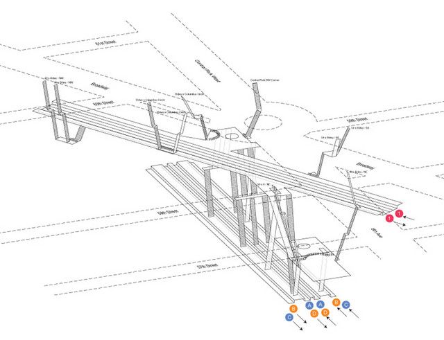 Columbus Circle Project NYC-Subway Station Cross Section