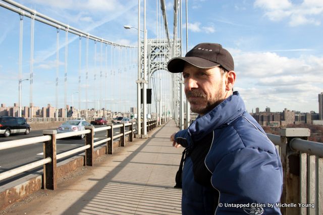 George Washington Bridge-Dave Freider-Pedestrian Path-Toll-Washington Heights-Panorama-NYC