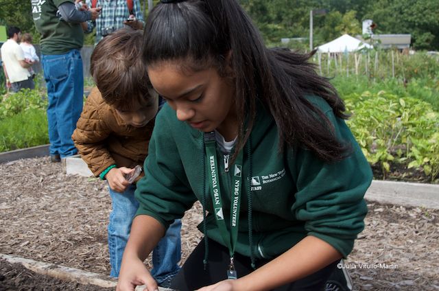 Will Martin and Caitlin return an earthworm to its home.