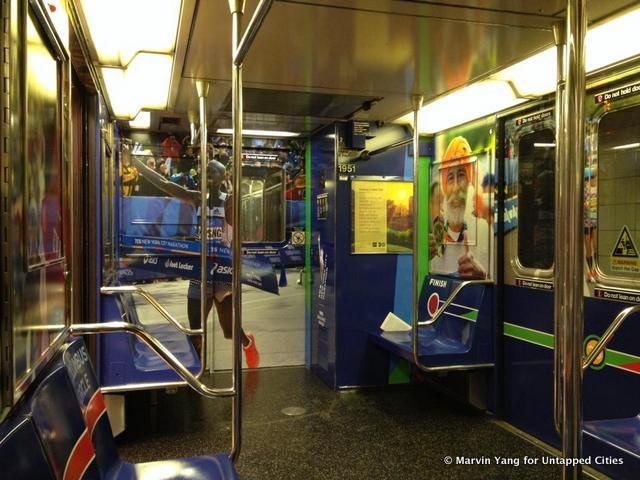 NYC Marathon-Subway Car-NYC-003