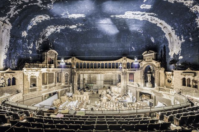 The faded grandeur of a former movie palace in Borough Park.