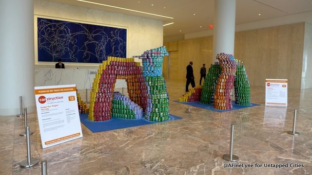 Brookfield Place Lobby Canstruction 2015 Untapped Cities AFineLyne