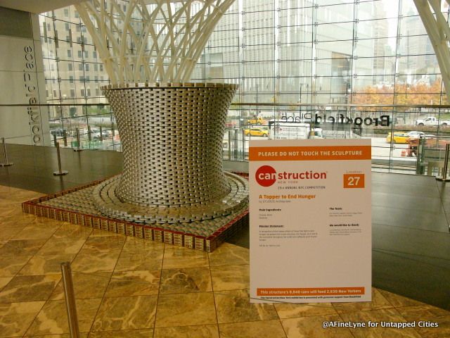 Canstruction for City Harvest Untapped Cities AFineLyne