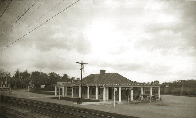 Long Island Rail Road LIRR-Port Jefferson Train Station-Vintage Photograph-Gardens of Eden-Long Island's 20th Century Planned Communities-NYC