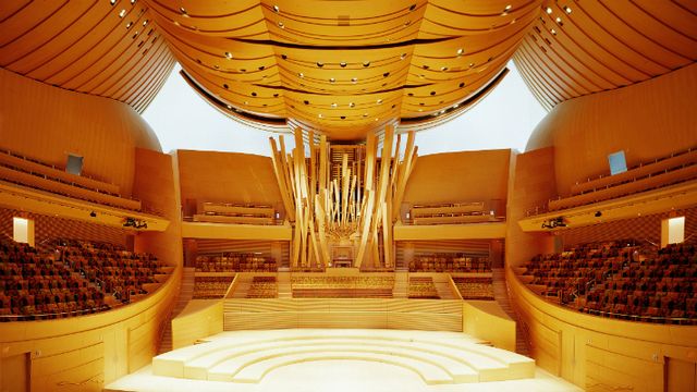 Walt Disney Concert Hall Stage-Interior-Los Angeles