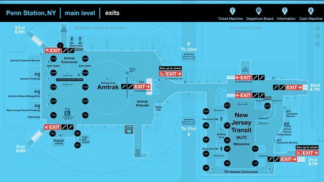 NY Penn Station Atlas-John Schettino-Fun Maps-NYC.14 PM