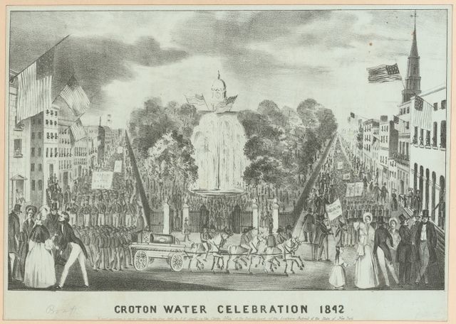 Top 15 Secets of NYC's Union Square_fountain_Croton Aqueduct celebration_1842_Untapped Cities_Stephanie Geier