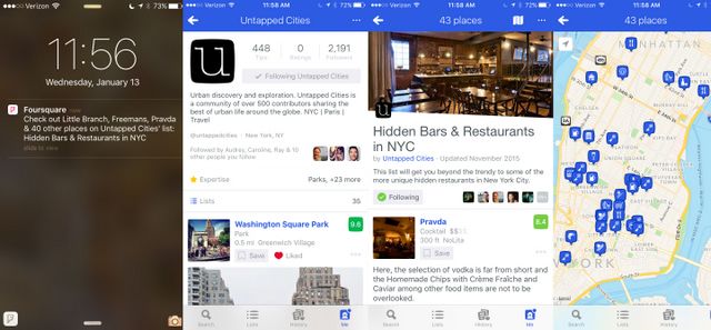 Foursquare-Screenshot-Untapped Cities App-NYC