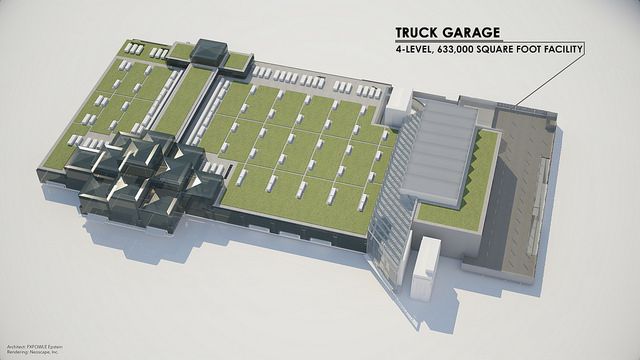 Plans for Javits Center Expansion Include Building The Largest Ballroom In The Northeast_Truck Garage Model_NYC_Cuomo_Untapped Cities_Stephanie Geier