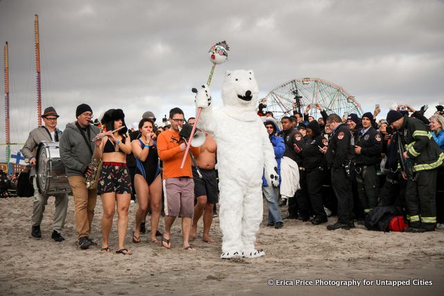 Coney Island Polar Bear Plunge . Jan 1st 2016.