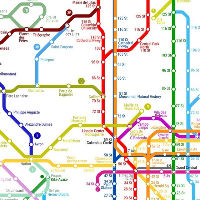 World Wide Subway Map-Art Code-Data-NYC-2