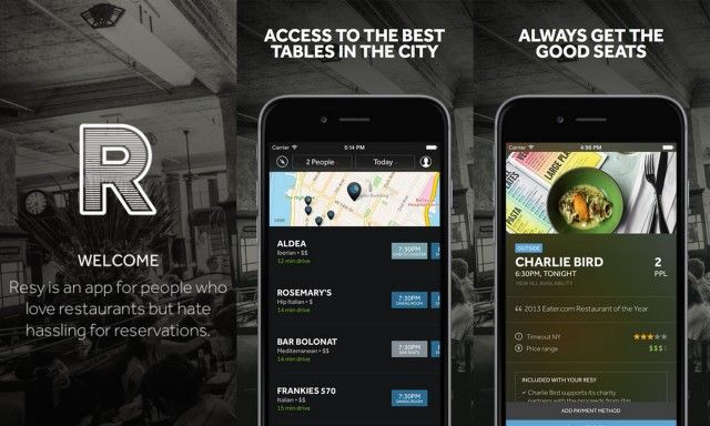 Resy Phone App-Screenshots-NYC