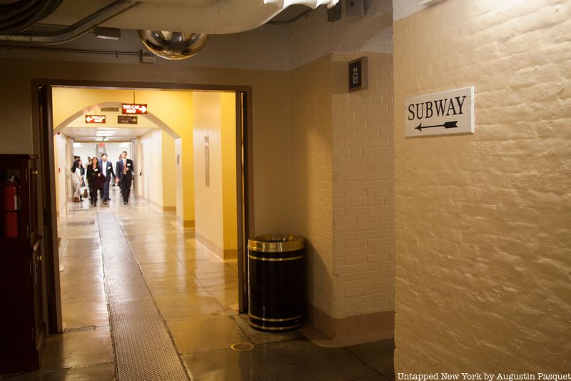 People in tunnel under U.S. Capitol