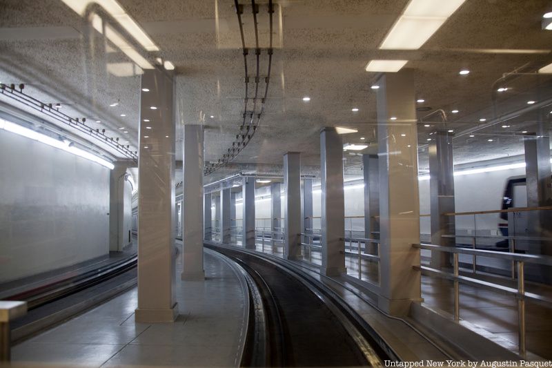 View from US Capitol subway car