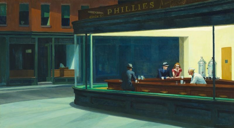 nighthawks-edward hopper-whitney museum-nyc-untapped cities