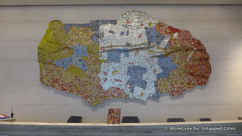 El Anatsui at Bloomberg Headquarters