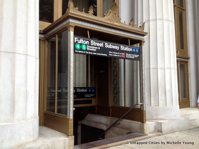 Fulton Street Subway Station Exit-Vintage-195 Broadway-Western Union-American Telegraph Building-NYC