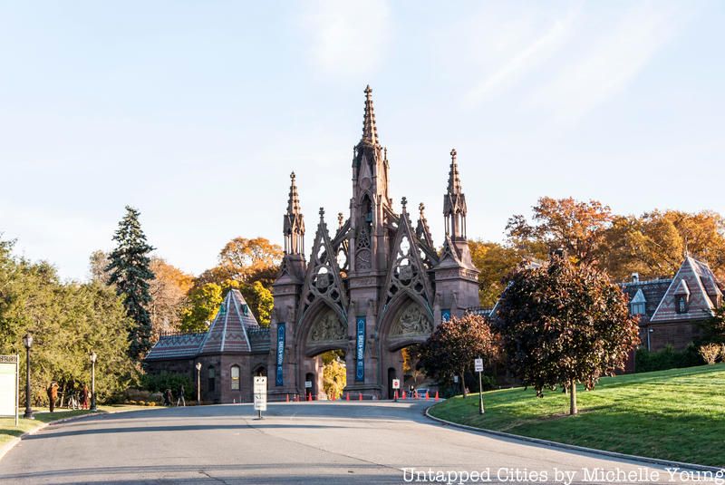 Greenwood Cemetery entrance gate