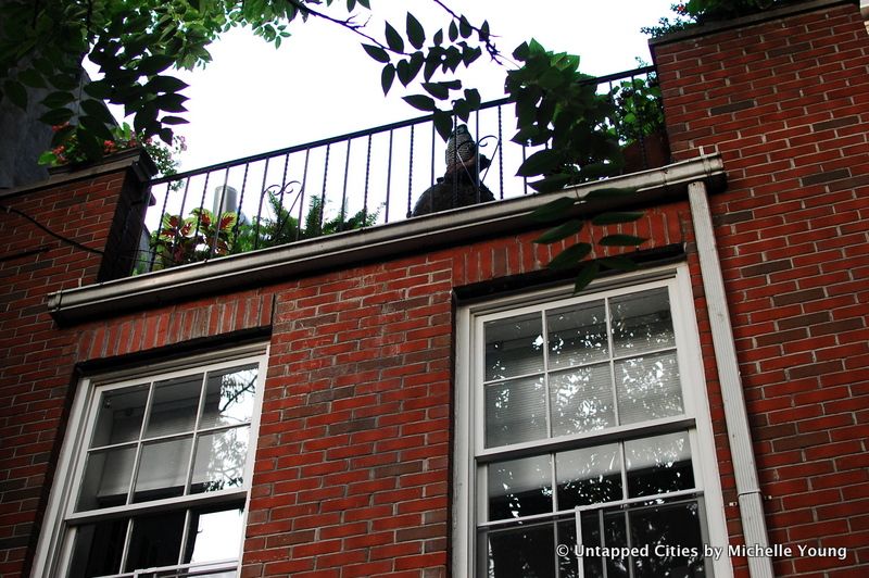 Jane Jacobs House-555 Hudson Street-Back Courtyard-Glassybaby-NYC.JPG