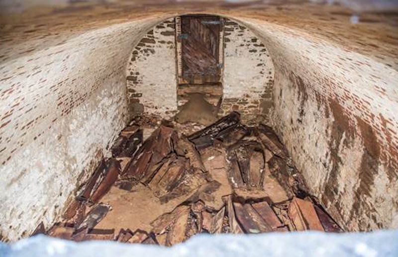 Burial vaults below  Washington Square park