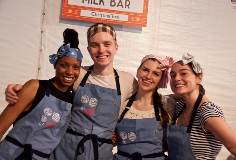 Happy Momofuku Milk Bar staff at 2015 New Taste