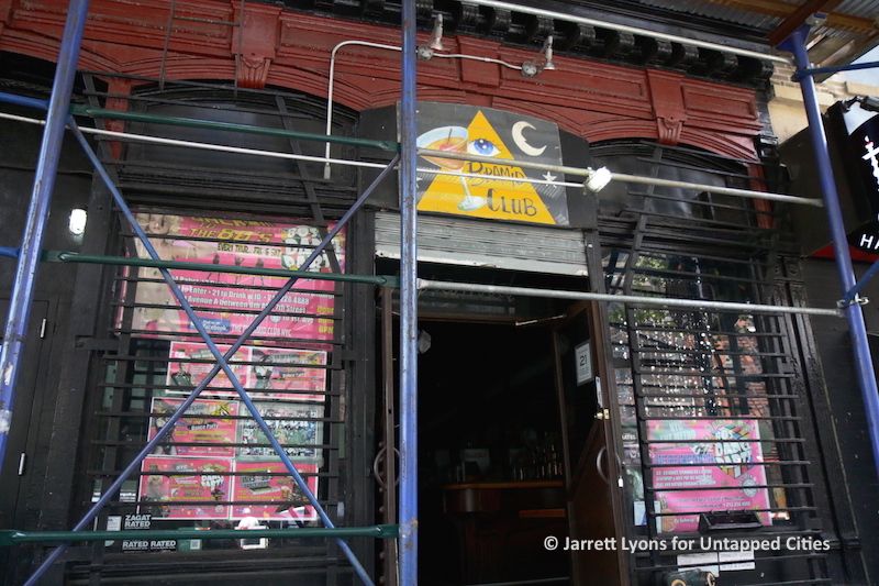 NEW YORK, NEW YORK, MAY 11, 2016. The Pyramid Club, an LGBT historic space in the East Village Historic District on a Spring afternoon. 05112016. Photo by Jarrett Lyons/NYCity News Service