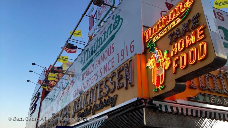 Nathans Hot Dogs in Coney Island