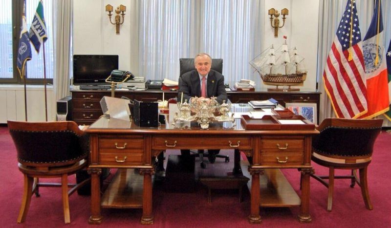 NYPD Commissioner Bill Bratton-Theodore Roosevelt Desk-Manhattan-NYC