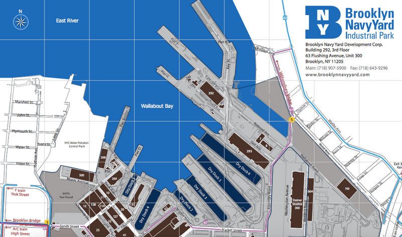 Brooklyn Navy Yard Map-Dry Docks-NYC