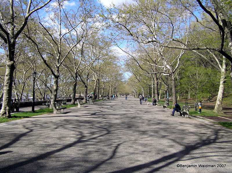 Riverside Park designed by Frederick Law Olmsted