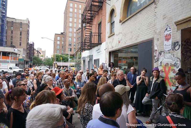 Untapped Cities-Art-Jean Michel Basquait-GVSHP-NYC-NOHO-Crowd