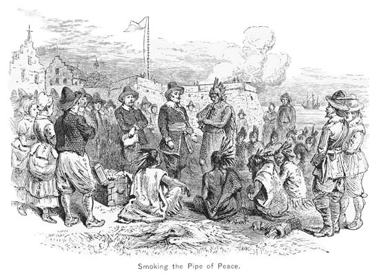 Wappinger War-Kieft's War-Smoking the Pipe of Peace-Indian-Dutch Wars