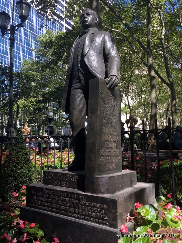 Benito Juarez Bryant Park