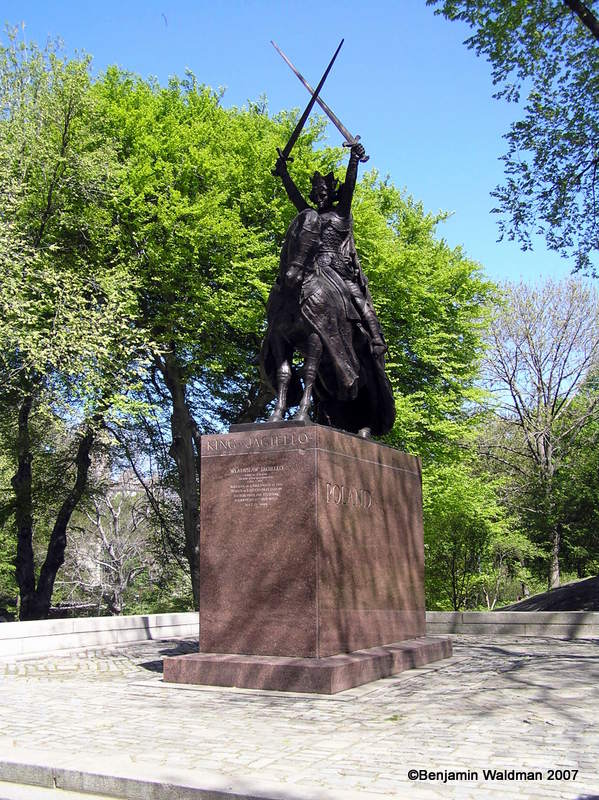 King Jagiello statue in Central Park