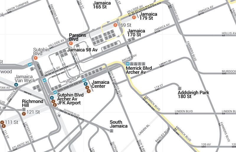 NYC Transit Map Subway and Bus-5