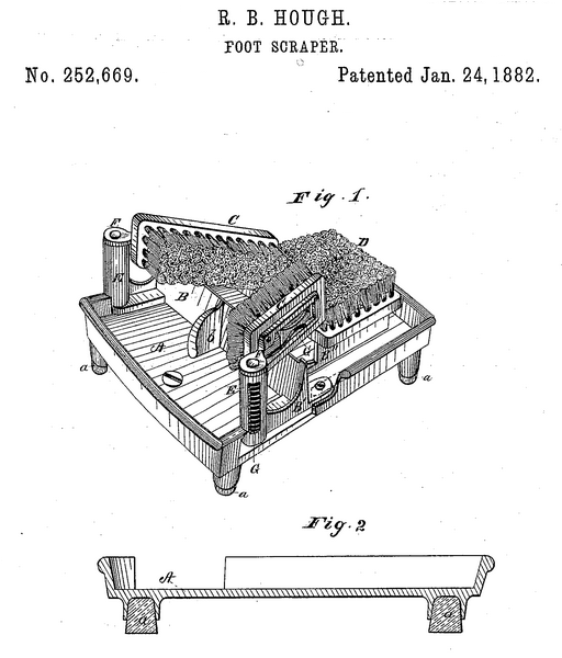 ROBERT B. HOUGH Erie PA 1882-Foot Boot-Scraper-2