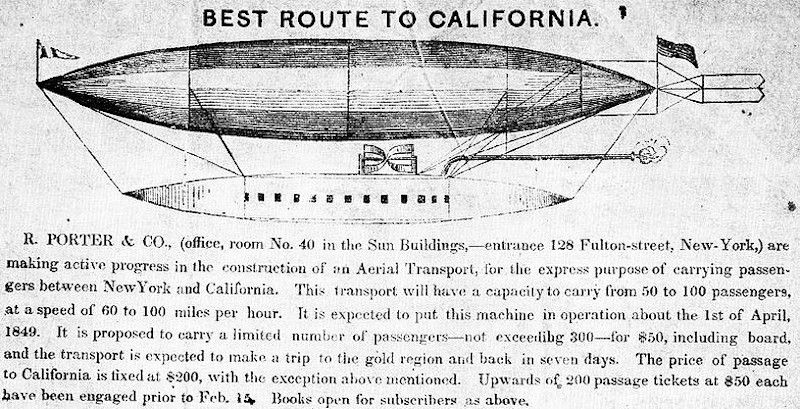 Rufus Porter's Flying Machine