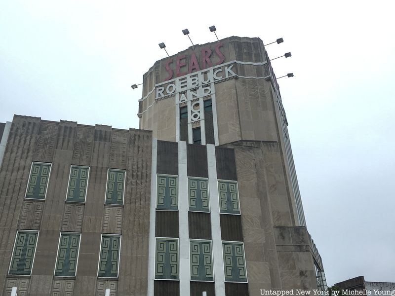 Sears store tower in Flatbush