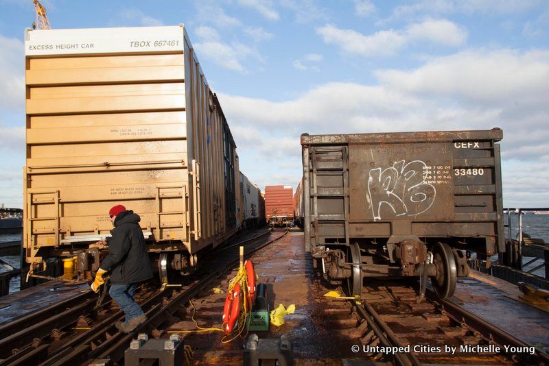 Floating Freight Barge Train Rail Line-New York New Jersey Rail-65th Street Rail Yard-Greenville-New Jersey-Port Authority NY NJ-Brooklyn-NYC_8