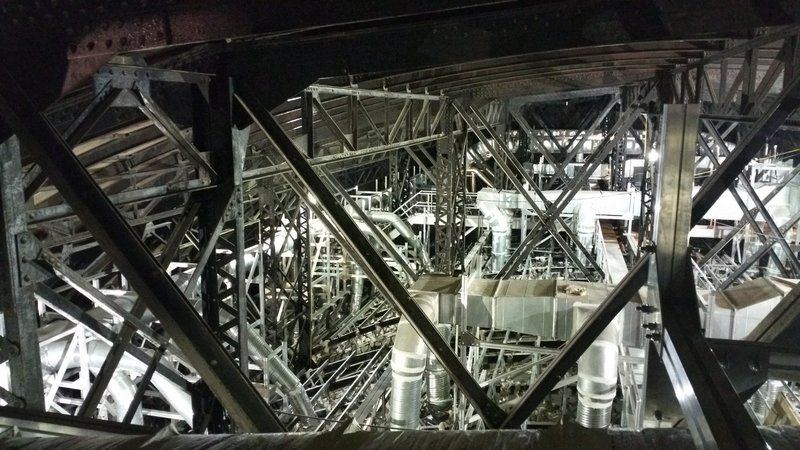 Washington D.C. Union Station-Ceiling Structure-Constructionattic overall-from bay 5