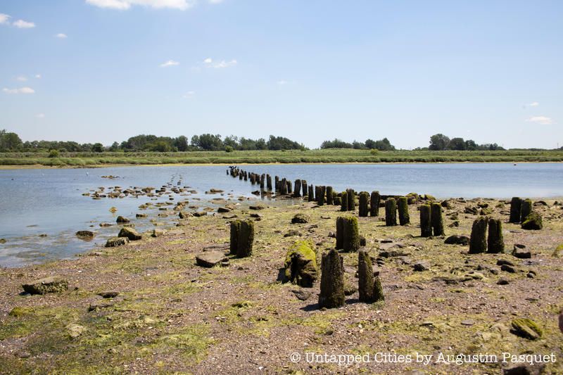 Gerritsen Grist Mill Remannts Foundation-Marine Park-Man Made Island-Brooklyn-NYC