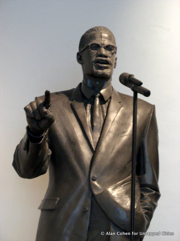 Malcom X statue inside Audubon Ballroom-Washington Heights-NYC