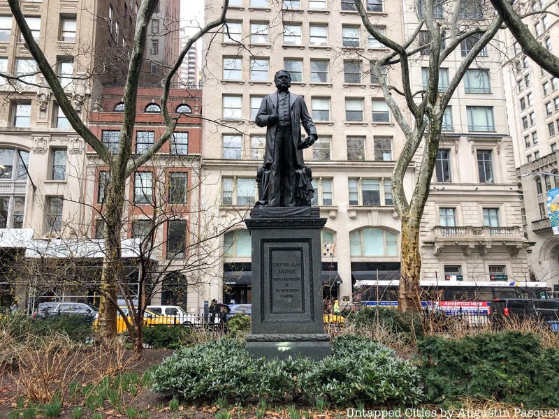 Chester A Arthur Statue Madison Square Park at 23rd and Broadway